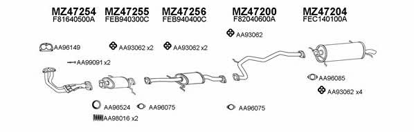  470016 Exhaust system 470016