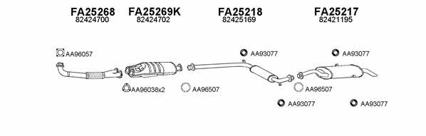  250046 Exhaust system 250046