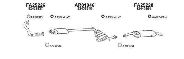  250048 Exhaust system 250048