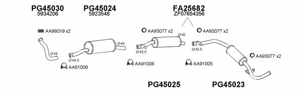 Veneporte 250057 Exhaust system 250057