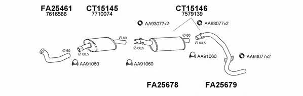  250059 Exhaust system 250059