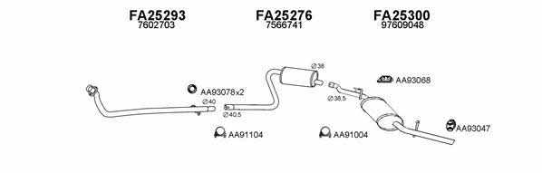  250079 Exhaust system 250079