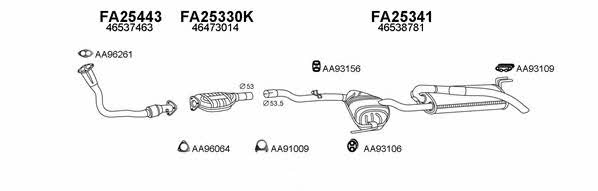  250085 Exhaust system 250085