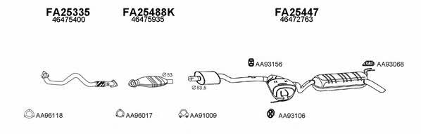  250088 Exhaust system 250088