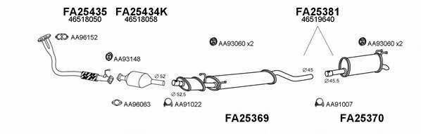 250094 Exhaust system 250094