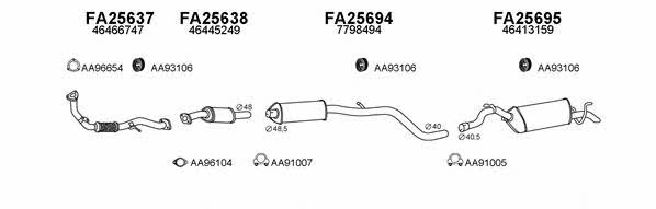  250097 Exhaust system 250097