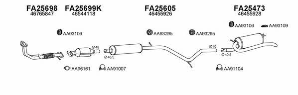  250100 Exhaust system 250100