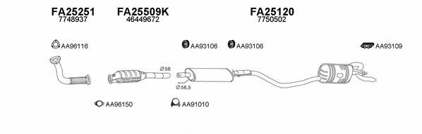  250140 Exhaust system 250140