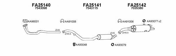  250154 Exhaust system 250154