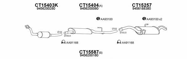  250160 Exhaust system 250160