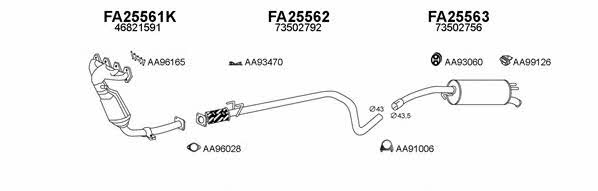  250168 Exhaust system 250168