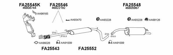  250169 Exhaust system 250169