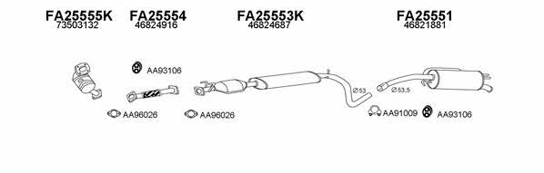  250173 Exhaust system 250173