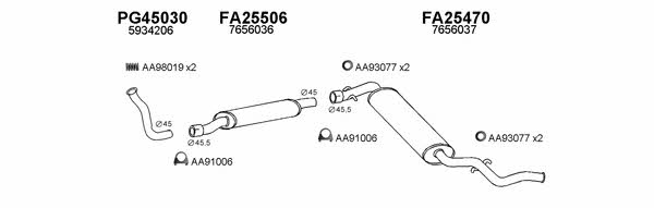 Veneporte 250174 Exhaust system 250174