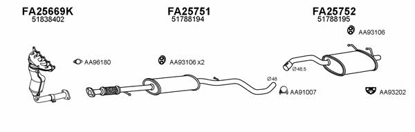  250231 Exhaust system 250231
