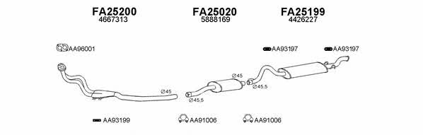  250245 Exhaust system 250245