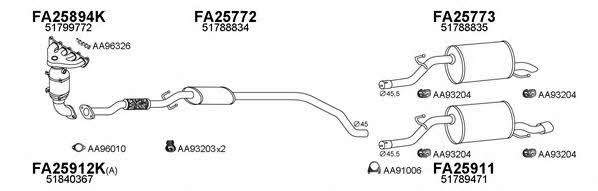  250249 Exhaust system 250249