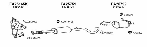  250255 Exhaust system 250255