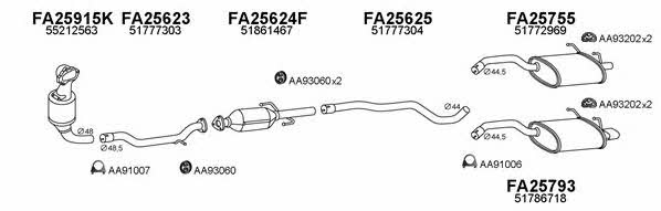  250256 Exhaust system 250256
