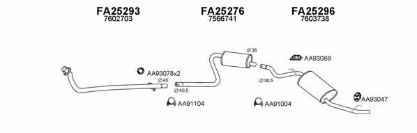  250263 Exhaust system 250263