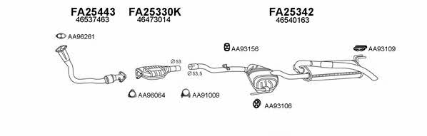  250267 Exhaust system 250267
