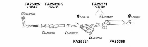  250284 Exhaust system 250284