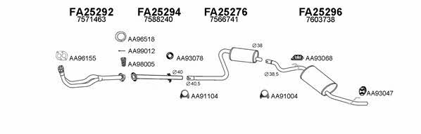 Veneporte 250293 Exhaust system 250293