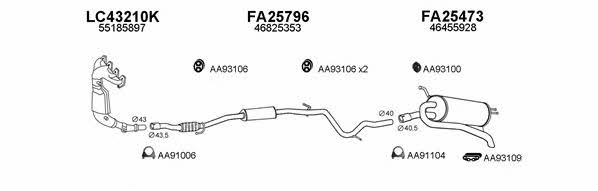  250298 Exhaust system 250298