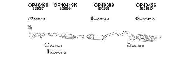  770115 Exhaust system 770115