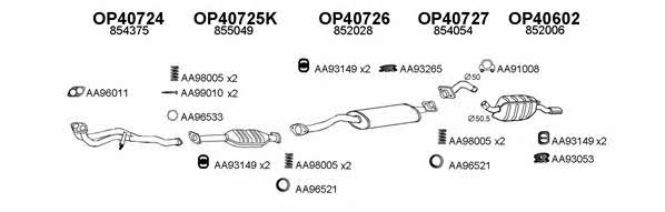  770116 Exhaust system 770116