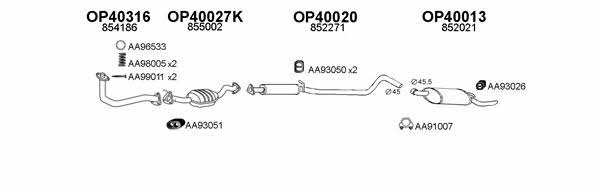 770151 Exhaust system 770151