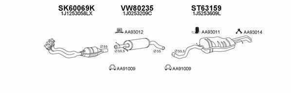  800008 Exhaust system 800008