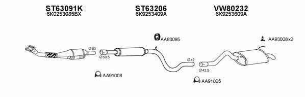  800013 Exhaust system 800013