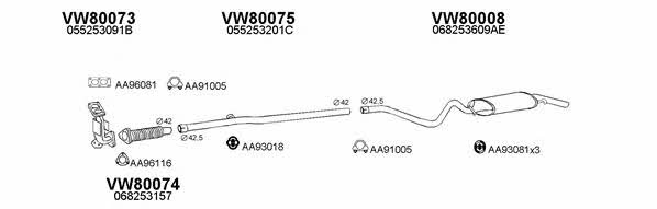 Veneporte 800025 Exhaust system 800025