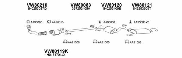 Veneporte 800057 Exhaust system 800057