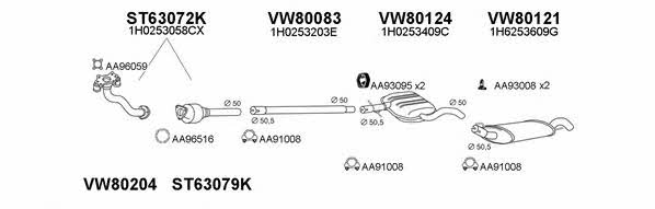 Veneporte 800064 Exhaust system 800064