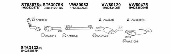  800069 Exhaust system 800069