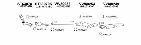  800070 Exhaust system 800070