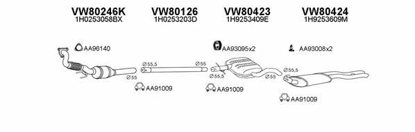  800078 Exhaust system 800078