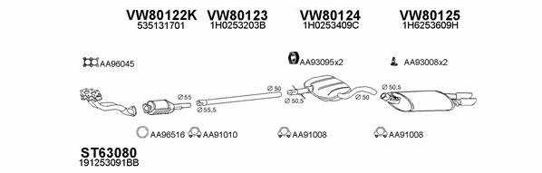  800081 Exhaust system 800081