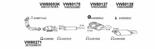  800089 Exhaust system 800089