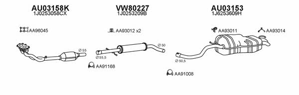  800098 Exhaust system 800098