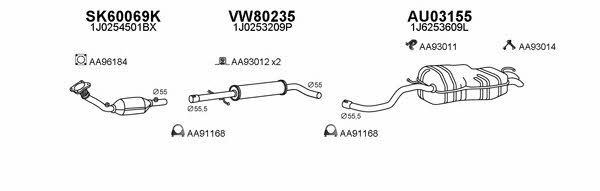  800106 Exhaust system 800106