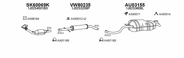 Veneporte 800106 Exhaust system 800106