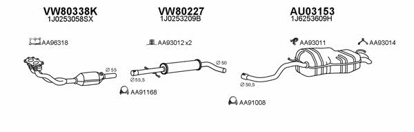  800120 Exhaust system 800120