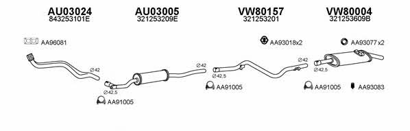  800123 Exhaust system 800123