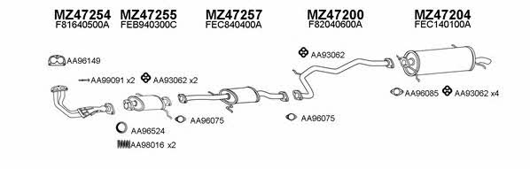  470017 Exhaust system 470017