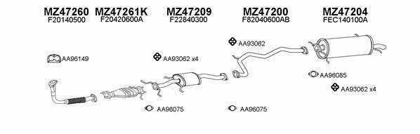  470019 Exhaust system 470019