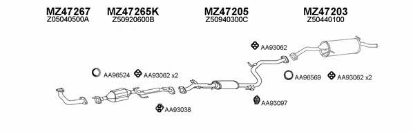  470025 Exhaust system 470025