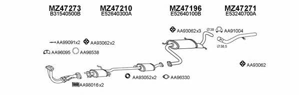  470028 Exhaust system 470028